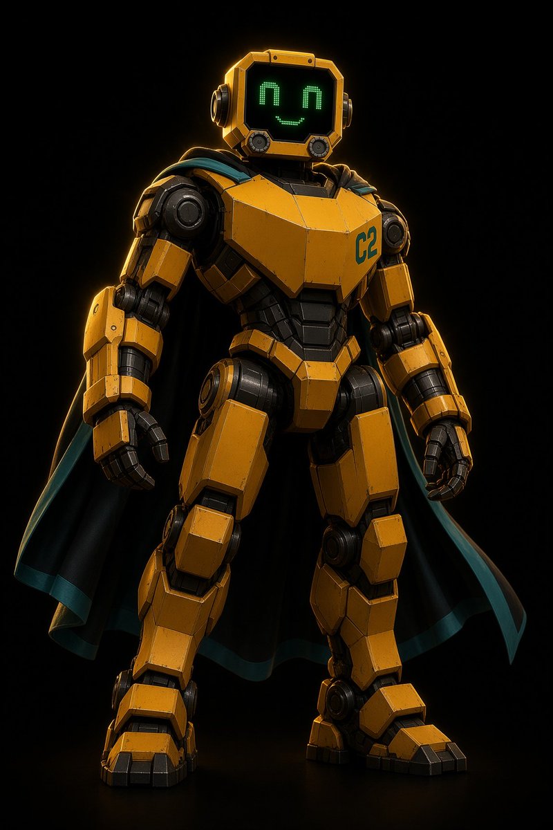 Eroico Robot Giallo con Mantello