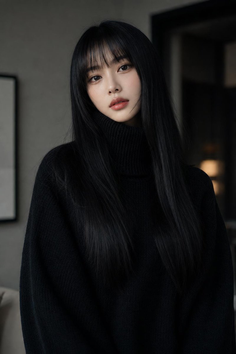 Sophisticated Monochromatic High-Fashion Portrait (1/4)