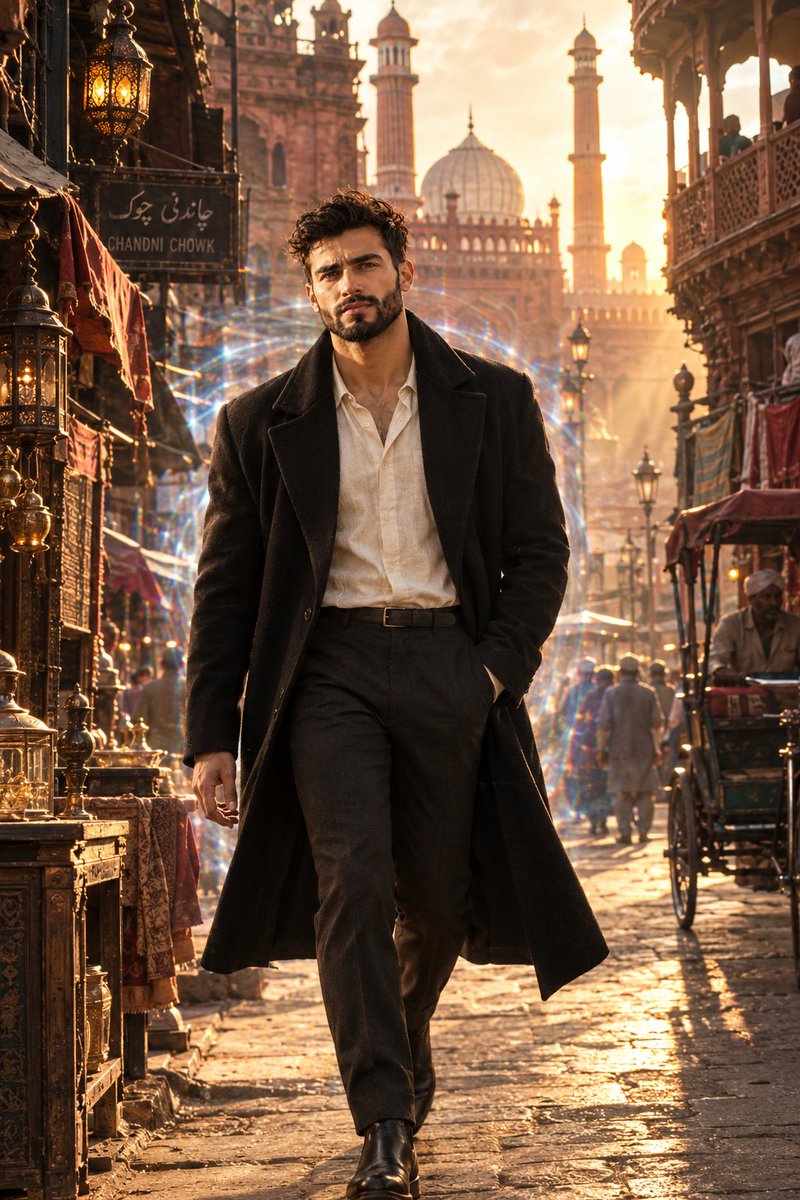Filmische Alt-Delhi Porträt