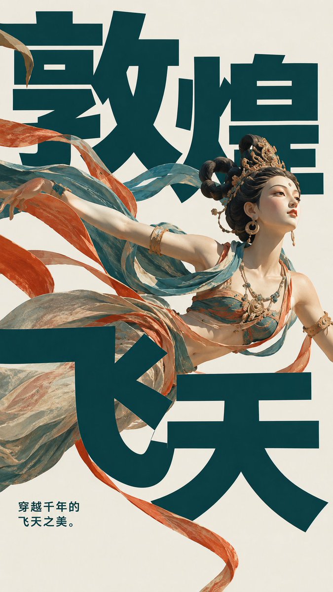 Dunhuang Flying Apsara Poster