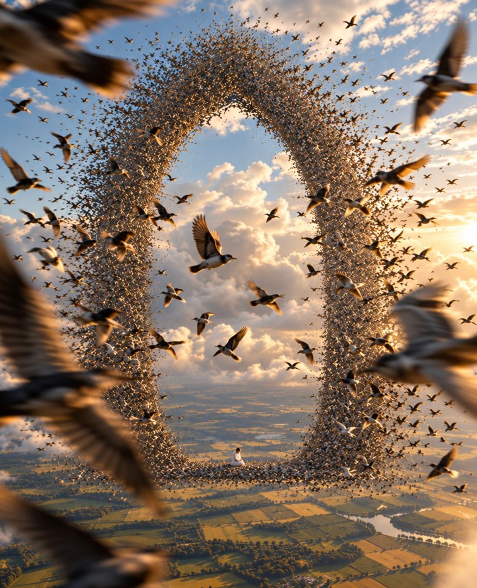 Giant Bird Portal in the Sky