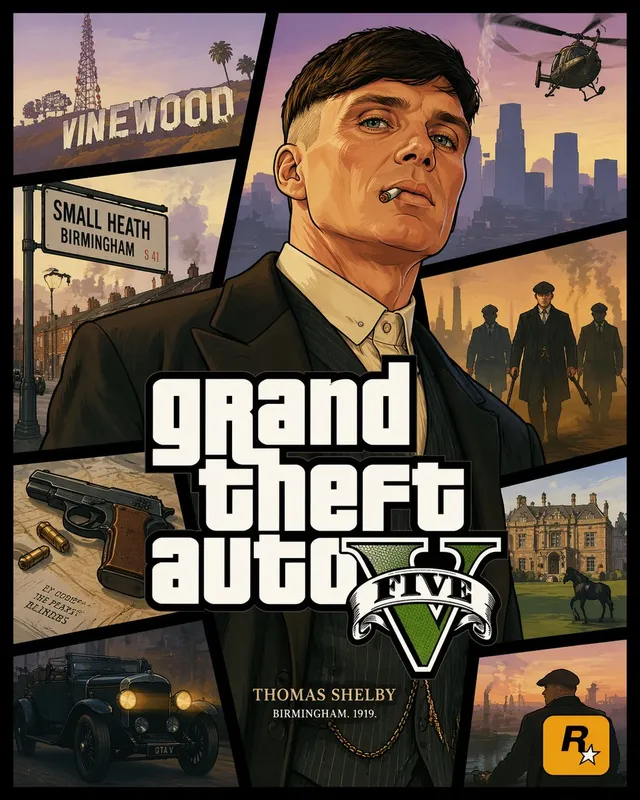 GTA V風クロスオーバーカバーアート