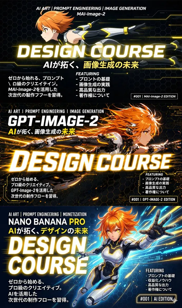 3-Panel Anime Sci-Fi Kurs-Promo