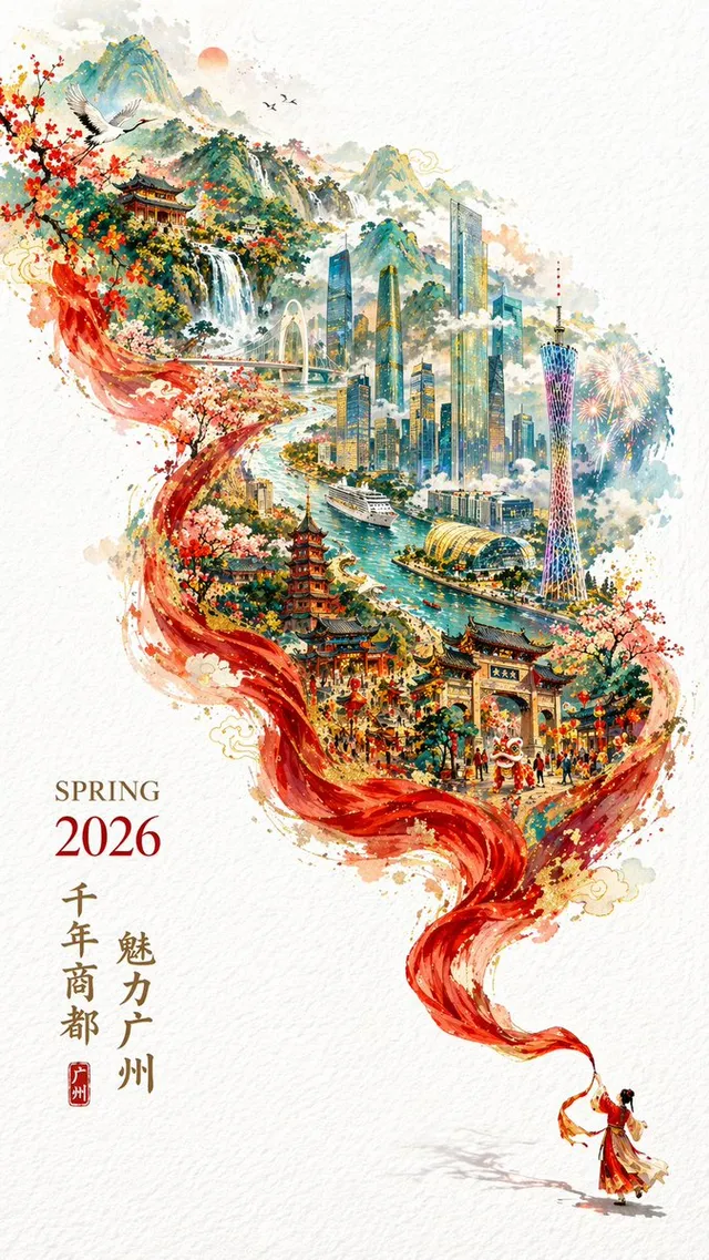 Guangzhou City Promotional Poster