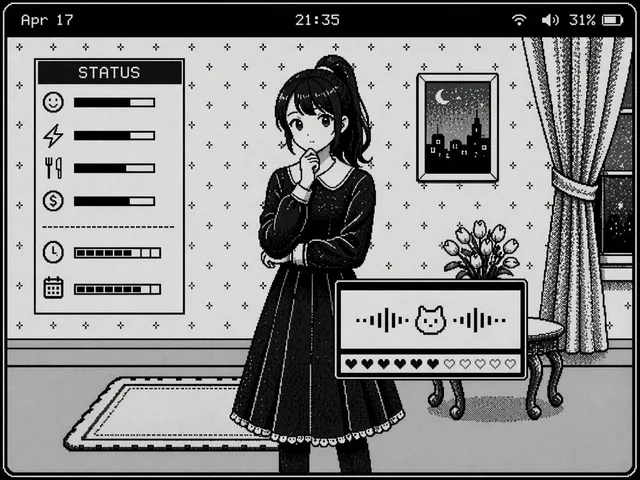 Retro Pixel Art UI Mockup