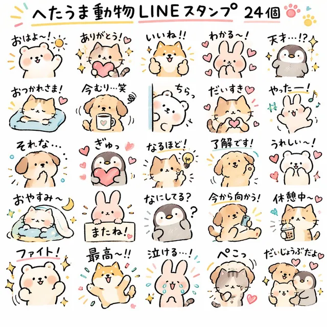 Quirky Animal Sticker Set