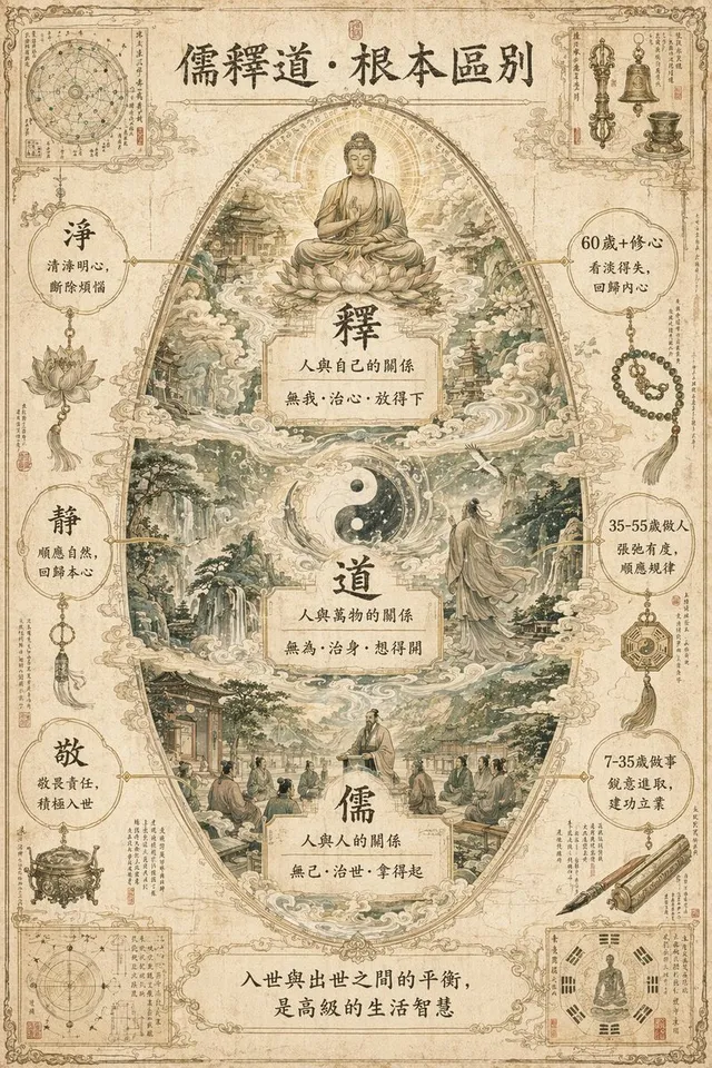 Philosophical Concept Infographic Manuscript
