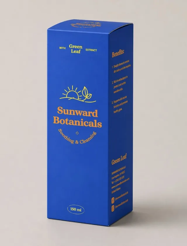 3D Product Box Dieline Visualization