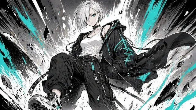 Cyber-Streetwear-Manga-Splash-Art