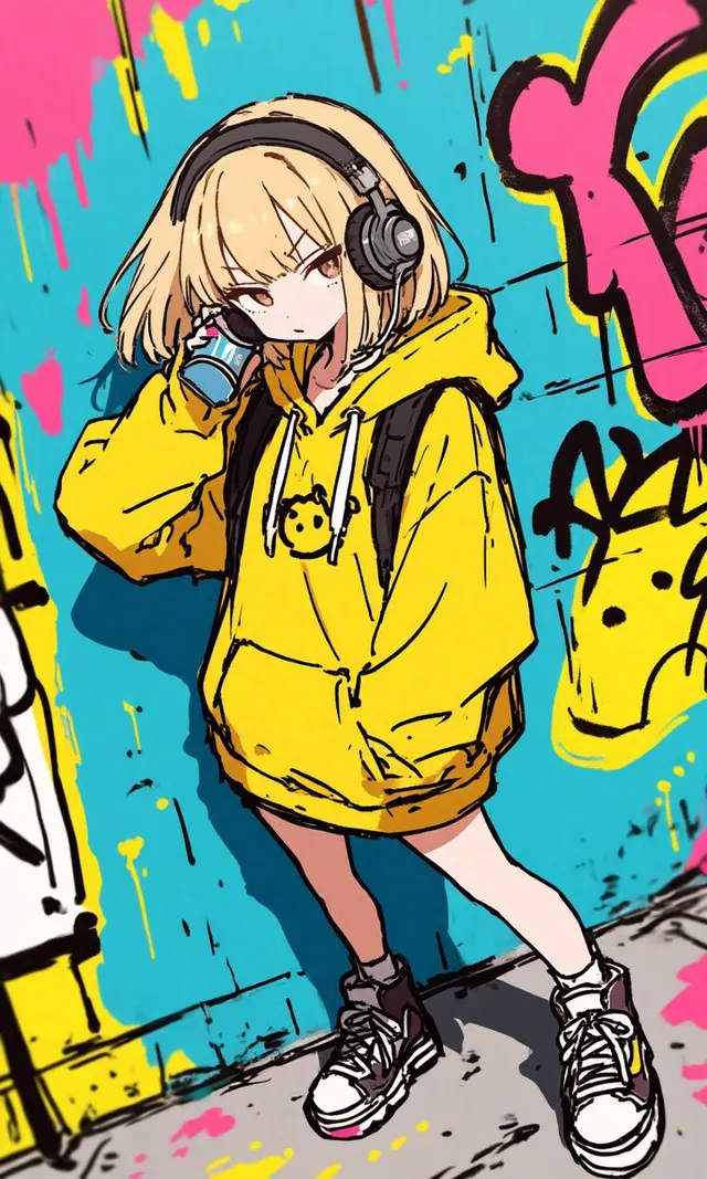 Anime Graffiti Kız Dönüşümü