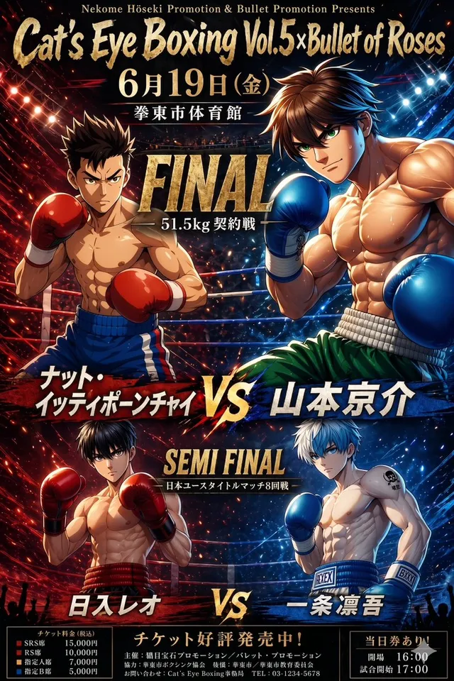 Poster Incontro Pugilato Anime