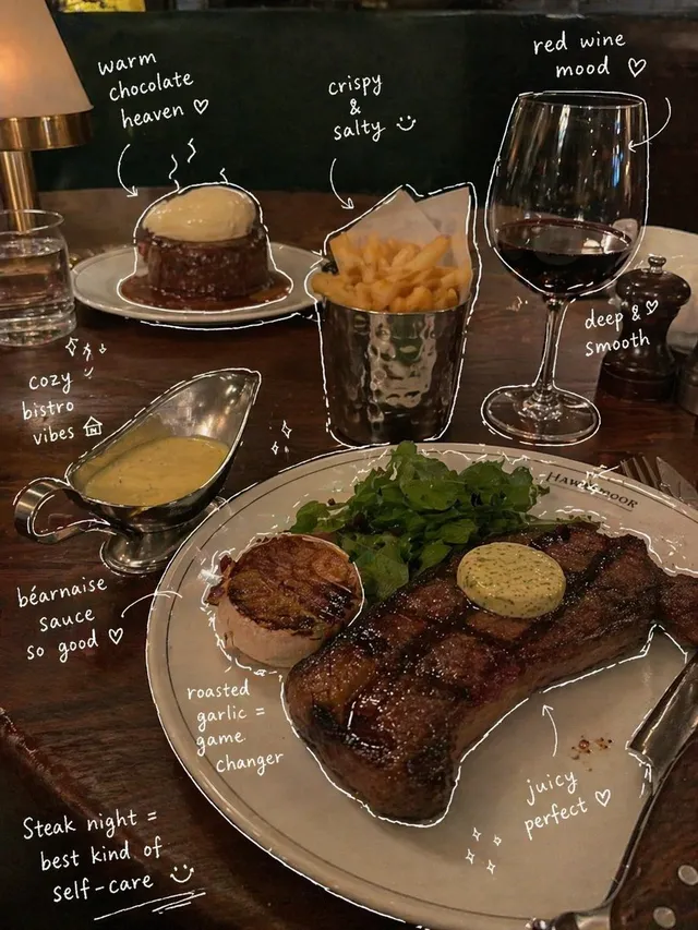 Hand-Drawn Annotated Food Diary Style
