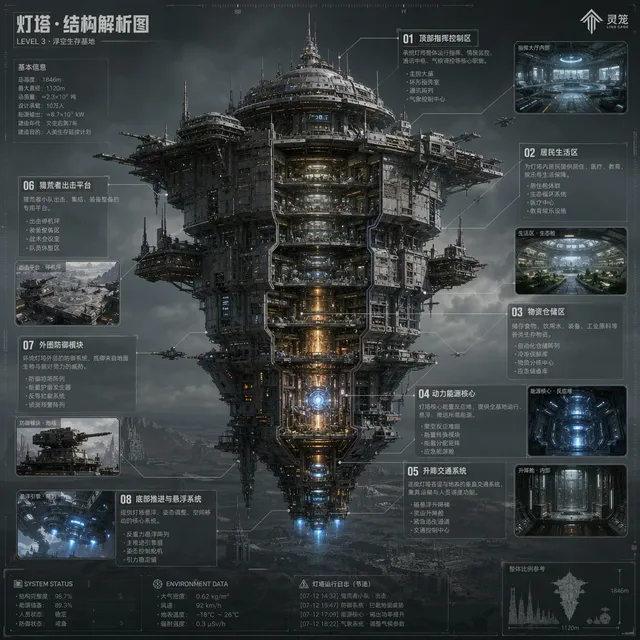 Diagramma Struttura Faro Sci-Fi