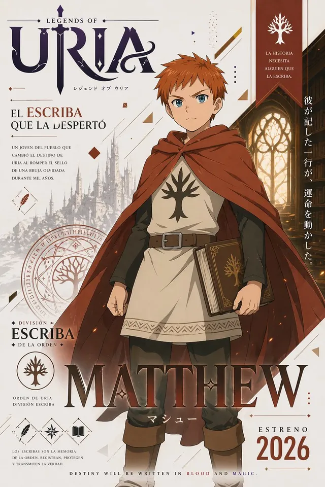 Poster Personaggio Anime Fantasy