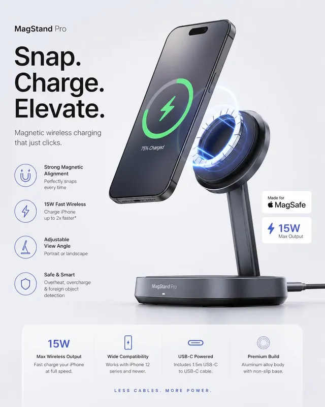 Minimalist Tech Accessory Advertisement