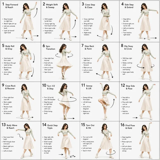 Dance Choreography Instruction Sheet Prompt