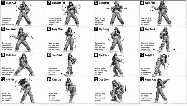 Dance Movement Reference Sheet
