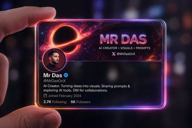 Carte d'identité de profil en verre futuriste