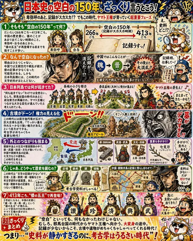 Manga History Poster on Japan's 150-Year Gap