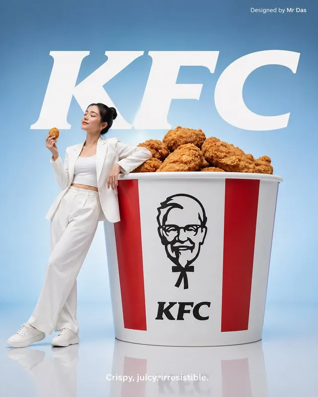 Minimalist KFC Commercial Advertisement