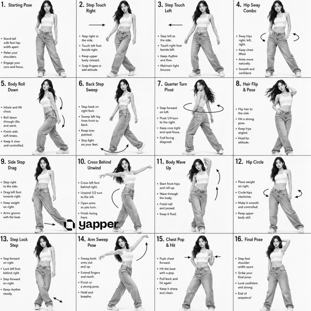 Foglio Istruzioni Coreografia K-Pop
