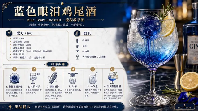 Cocktail Recipe Tutorial and Concept Poster