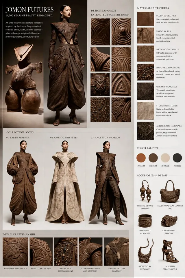 Jomon Dogu Couture Moodboard
