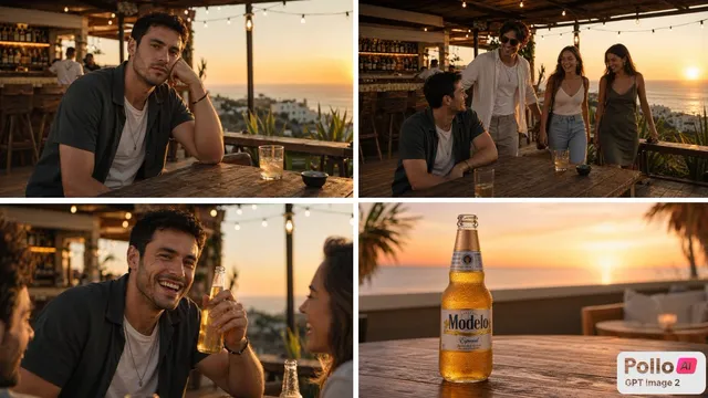 Sunset Beer Ad Storyboard