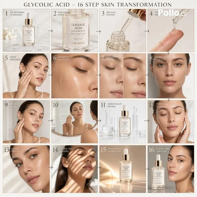 Storyboard Pubblicità Skincare di Lusso