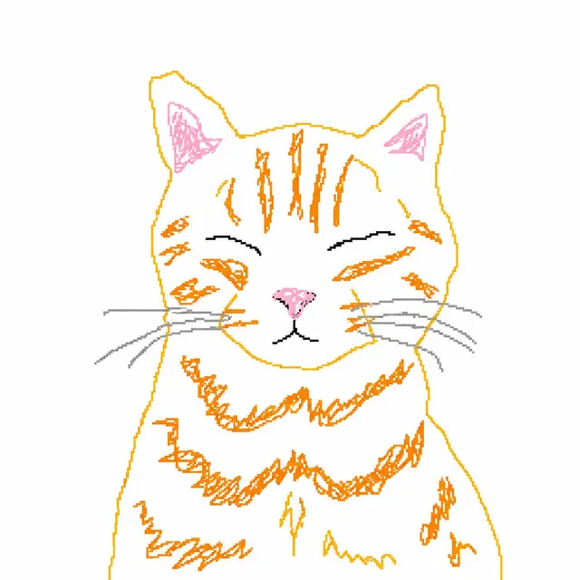 Redessin Chat Maladroit MS Paint