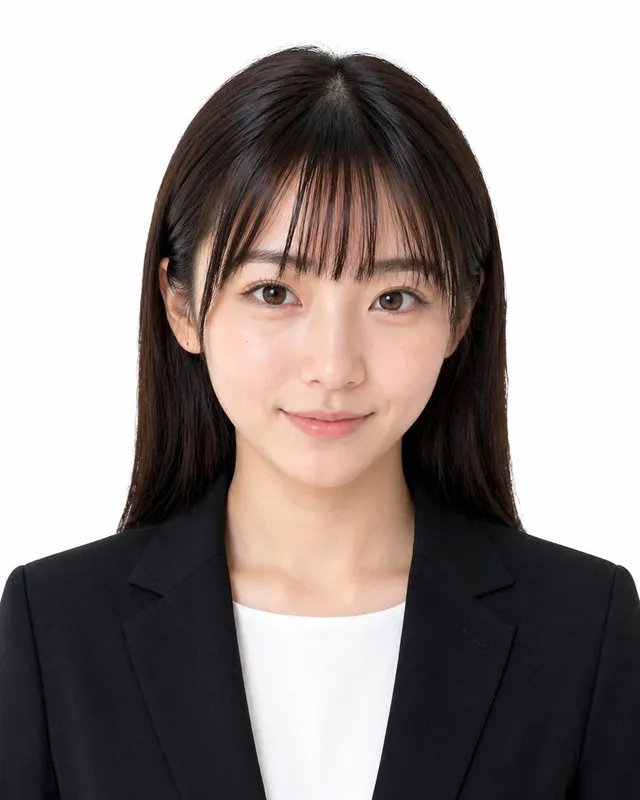 Formal Japanese ID Photo Portrait