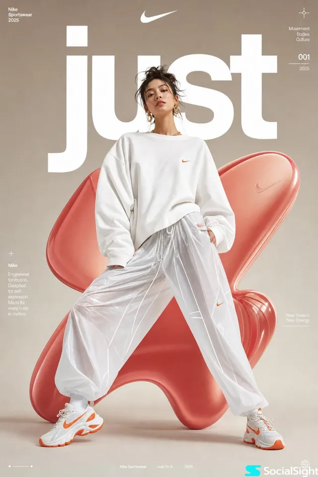 Futuristic Sportswear Fashion Poster