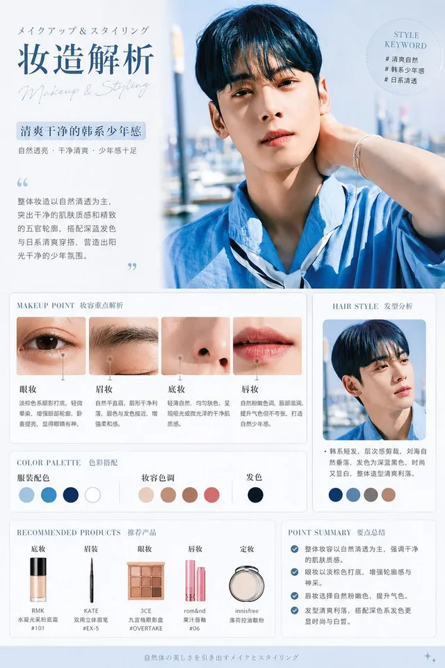 Korean Style Makeup Analysis Chart