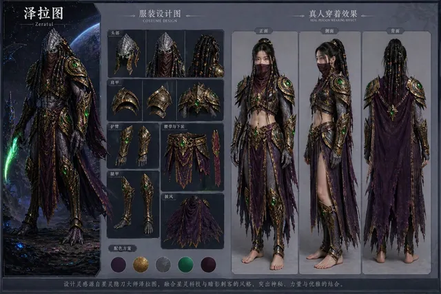 Transfert Conception Costume Personnage