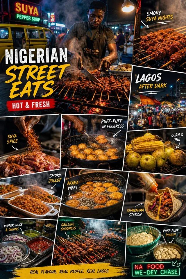 Nigerianisches Street Food Collage