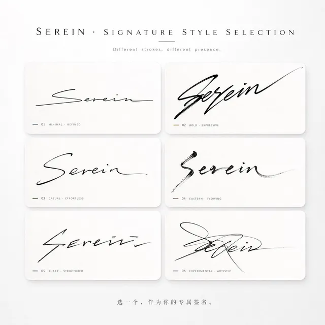 Signature Style Selection Sheet