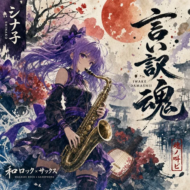 Japanisches Rock-Saxophon-Albumcover