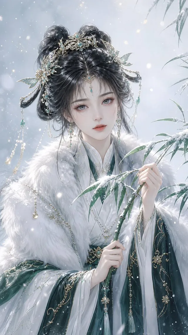 Elegant Oriental Fantasy Illustration