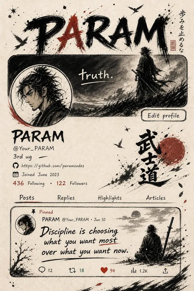 Samurai Ink Social Profile