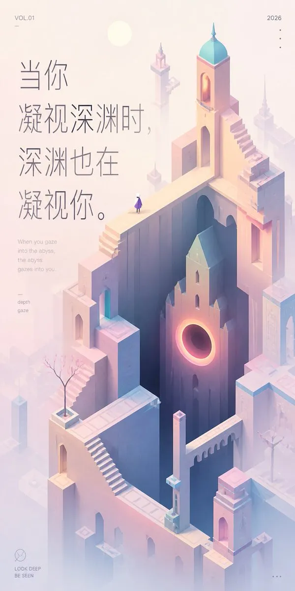 파스텔 심연 명언 배경화면