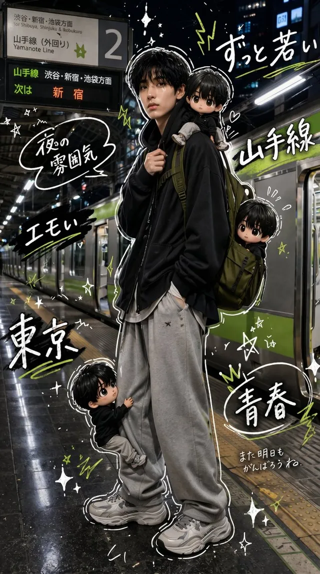 Pôster de Moda Jovem de Yamanote, Tóquio