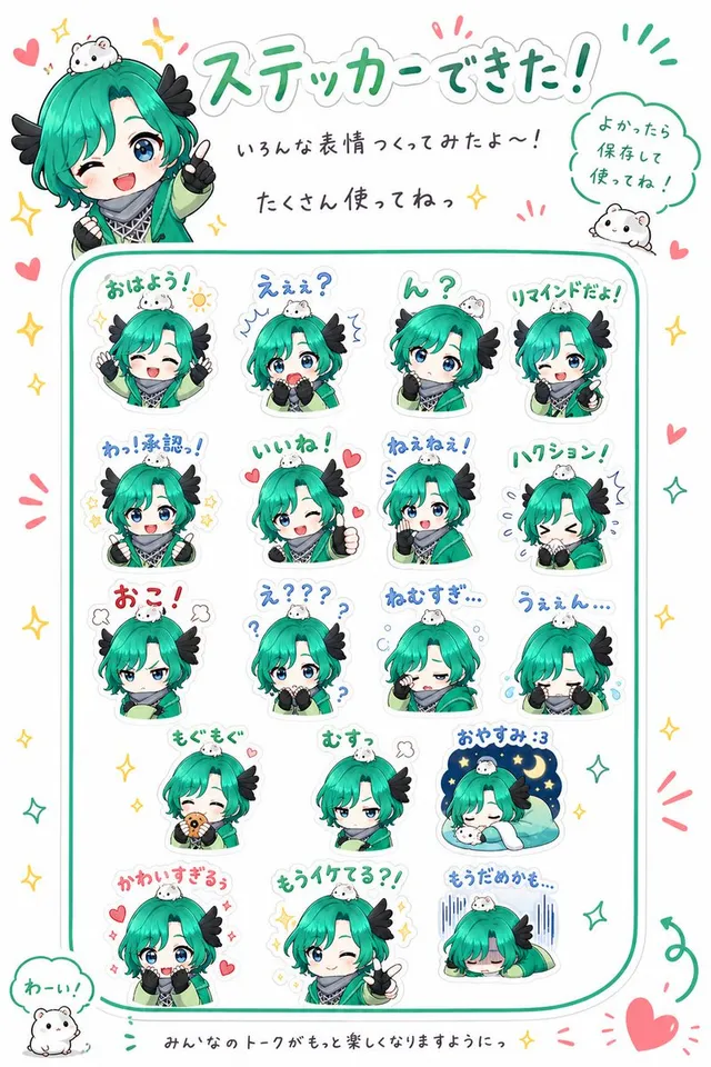 Q版角色貼圖表廣告