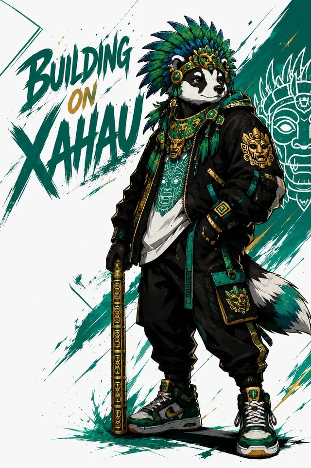 Xahau Panda Streetwear Poster