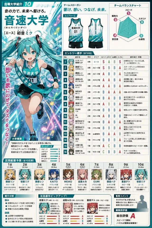 Anime Ekiden Magazine Team Profile