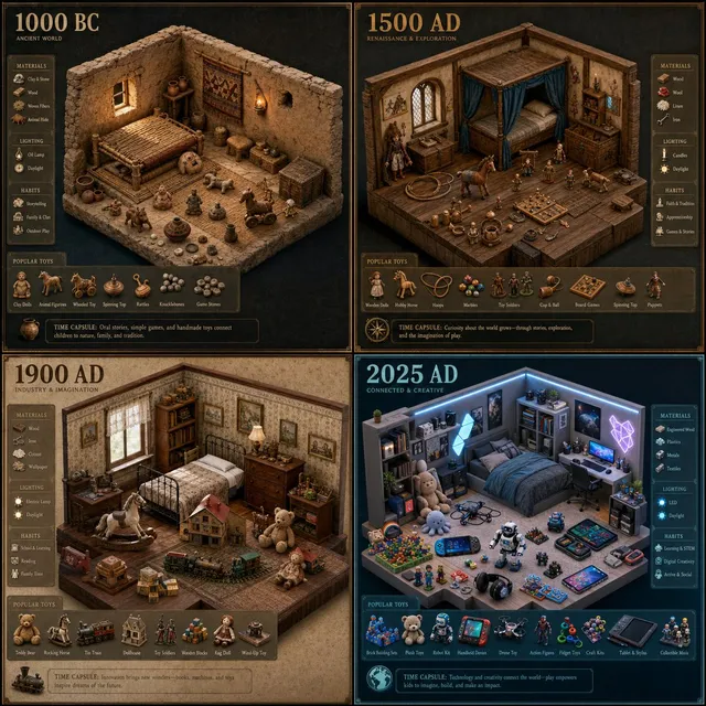 Mappa Interno Camera da Letto Epoca Storica