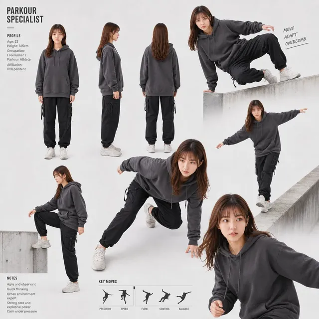 Parkour Spezialist Montageblatt