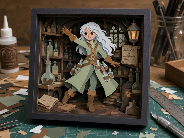 Craft Paper Alchemist Shadow Box