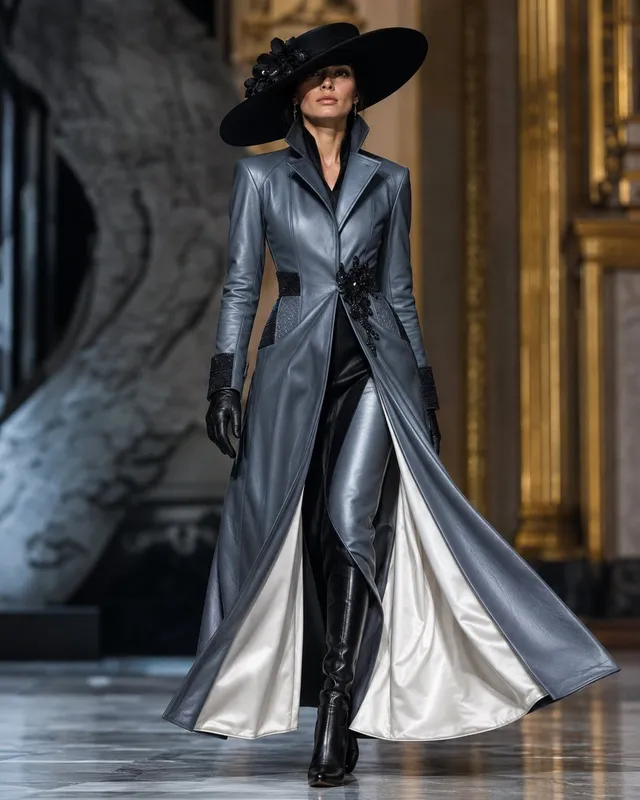Couture Leather Runway Model