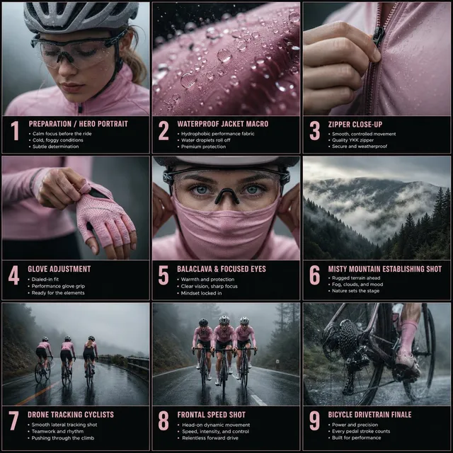 Rain Cycling Storyboard Grid