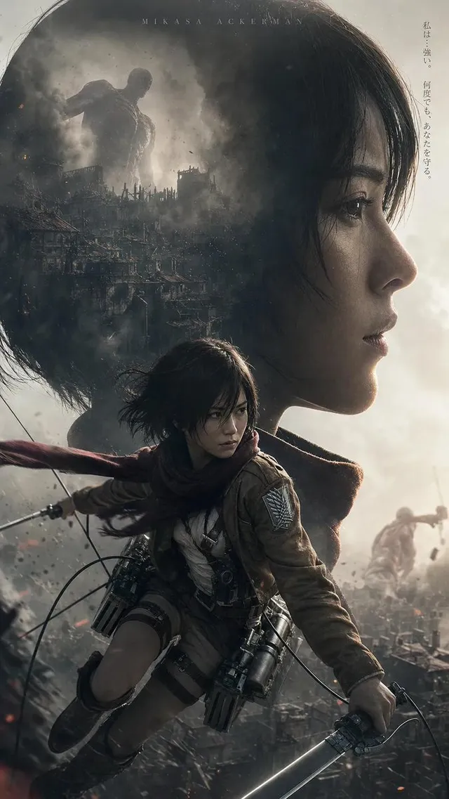 Post-Apocalyptic Titan Anime Poster